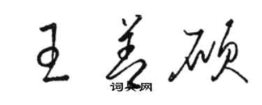 骆恒光王善硕草书个性签名怎么写
