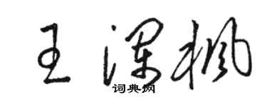 骆恒光王澜枫草书个性签名怎么写