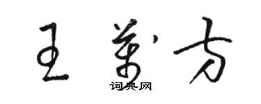 骆恒光王万方草书个性签名怎么写