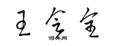 骆恒光王会全草书个性签名怎么写