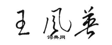 骆恒光王风英草书个性签名怎么写