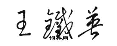 骆恒光王铁英草书个性签名怎么写
