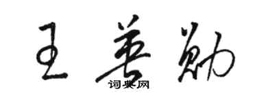 骆恒光王英勋草书个性签名怎么写
