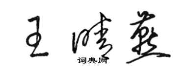 骆恒光王晴燕草书个性签名怎么写