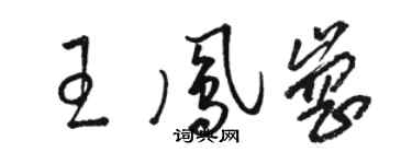 骆恒光王凤岗草书个性签名怎么写