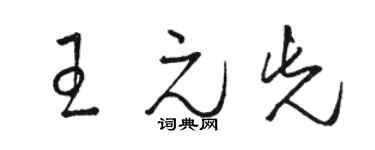 骆恒光王元先草书个性签名怎么写