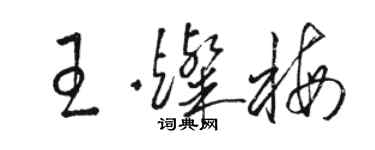 骆恒光王灿梅草书个性签名怎么写