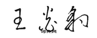 骆恒光王炎豹草书个性签名怎么写