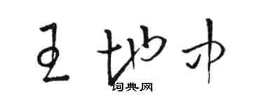 骆恒光王地中草书个性签名怎么写