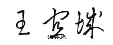 骆恒光王宜城草书个性签名怎么写