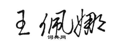 骆恒光王佩娜草书个性签名怎么写