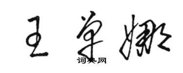 骆恒光王单娜草书个性签名怎么写