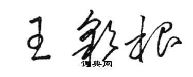骆恒光王彩根草书个性签名怎么写