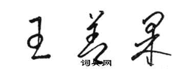 骆恒光王善果草书个性签名怎么写