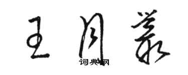 骆恒光王月丛草书个性签名怎么写