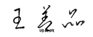 骆恒光王善品草书个性签名怎么写
