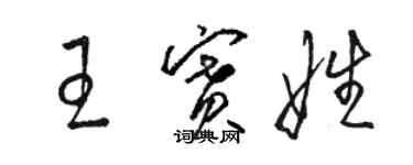 骆恒光王赛娃草书个性签名怎么写