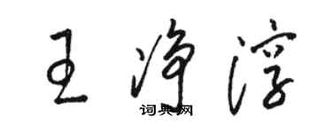 骆恒光王净淳草书个性签名怎么写