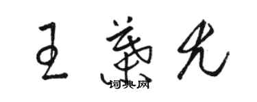 骆恒光王叶尤草书个性签名怎么写