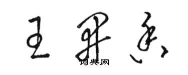骆恒光王开香草书个性签名怎么写