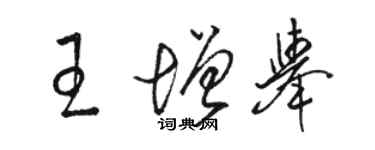 骆恒光王增举草书个性签名怎么写