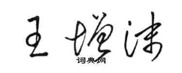 骆恒光王增沫草书个性签名怎么写