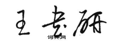 骆恒光王书研草书个性签名怎么写