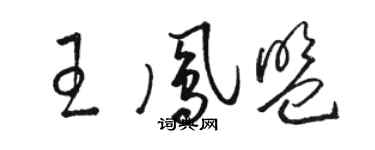 骆恒光王凤盟草书个性签名怎么写