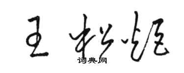 骆恒光王松炬草书个性签名怎么写