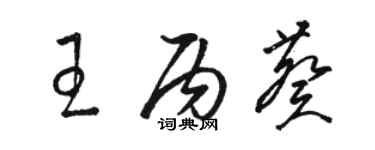 骆恒光王丙葵草书个性签名怎么写