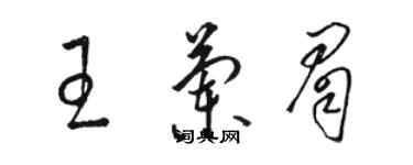 骆恒光王兰眉草书个性签名怎么写