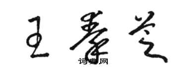 骆恒光王秦芝草书个性签名怎么写