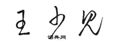 骆恒光王少见草书个性签名怎么写