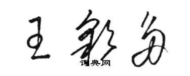 骆恒光王彩多草书个性签名怎么写