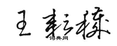 骆恒光王耘秽草书个性签名怎么写