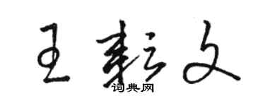 骆恒光王耘文草书个性签名怎么写