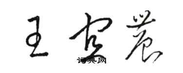 骆恒光王宜农草书个性签名怎么写