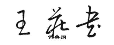 骆恒光王庄书草书个性签名怎么写