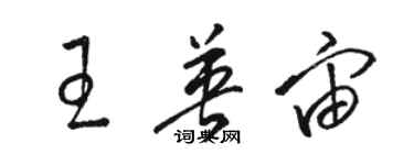 骆恒光王英宙草书个性签名怎么写