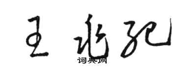 骆恒光王兆纪草书个性签名怎么写