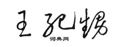 骆恒光王纪甥草书个性签名怎么写