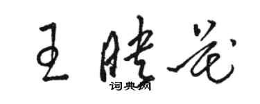 骆恒光王映花草书个性签名怎么写
