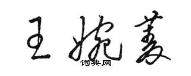 骆恒光王婉菱草书个性签名怎么写
