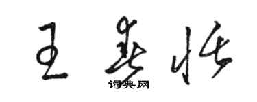 骆恒光王春恬草书个性签名怎么写