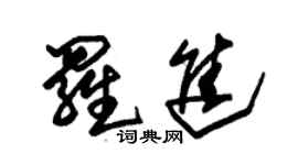 朱锡荣罗进草书个性签名怎么写