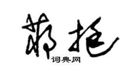 朱锡荣蒋挺草书个性签名怎么写