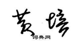 朱锡荣黄培草书个性签名怎么写