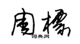 朱锡荣周标草书个性签名怎么写