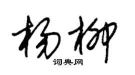 朱锡荣杨柳草书个性签名怎么写