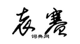 朱锡荣袁赛草书个性签名怎么写